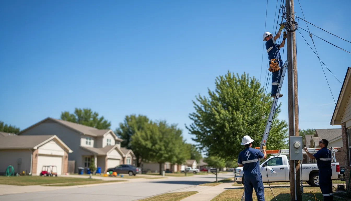 Residential electrician providing installation services in Prinsburg, MN
